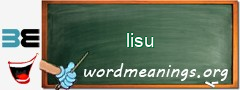 WordMeaning blackboard for lisu